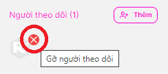 remove follower