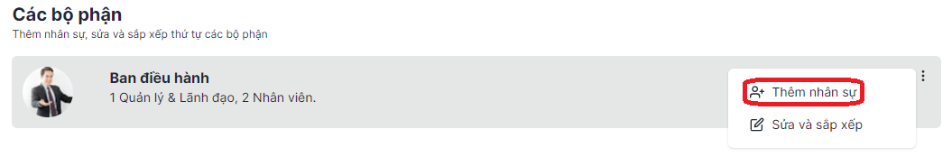 them nhan su vao bo phan