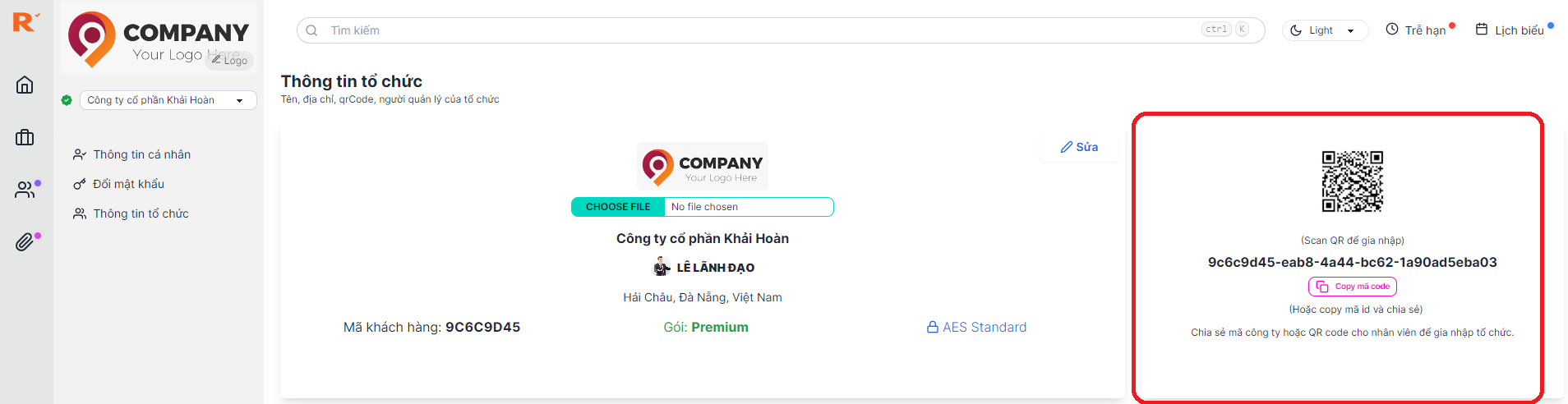 moi nhan su bang ma id, ma qr