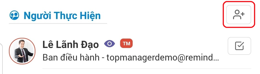 Them nguoi thuc hien tren mobile app