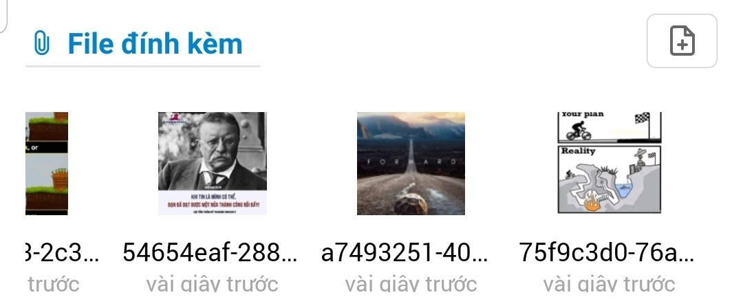 Tep dinh kem tren mobile app