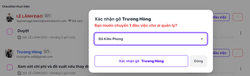Xac nhan go nguoi thuc hien