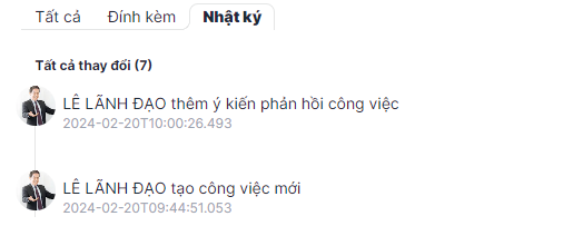 Nhat ky cong viec